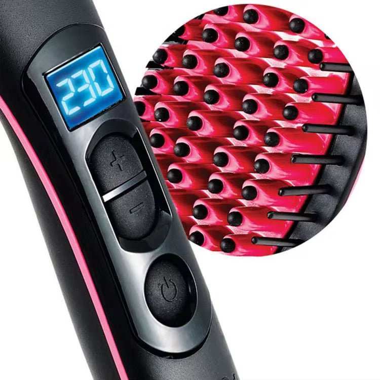 Rozia HR765 Professional Electric Hair Straightening Brush – LCD & Ionic Care