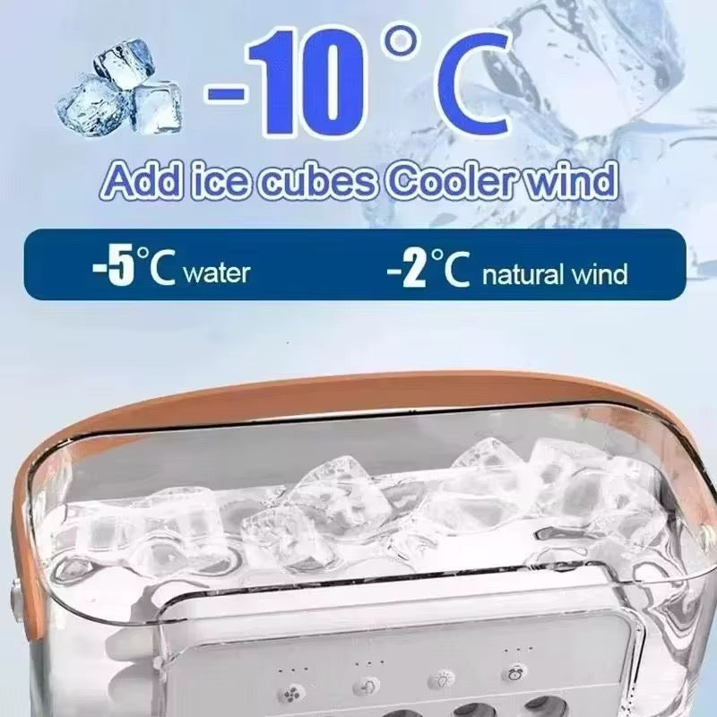 3-in-1 Portable Air Cooler Fan – Cooling, Humidifier & Mist Spray