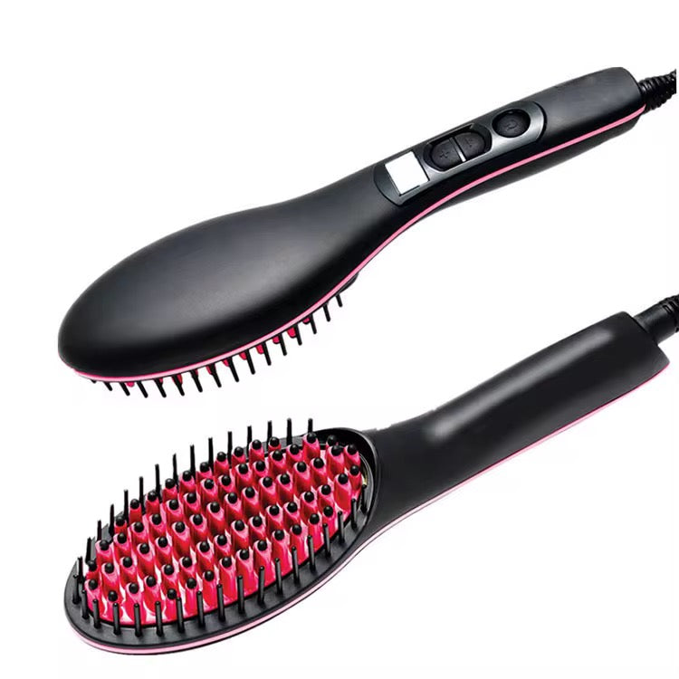 Rozia HR765 Professional Electric Hair Straightening Brush – LCD & Ionic Care
