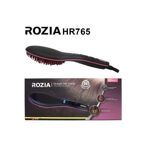 Rozia HR765 Professional Electric Hair Straightening Brush – LCD & Ionic Care