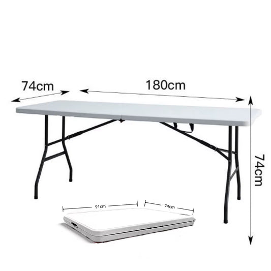Foldable Plastic Table | Portable Indoor Outdoor Event Table