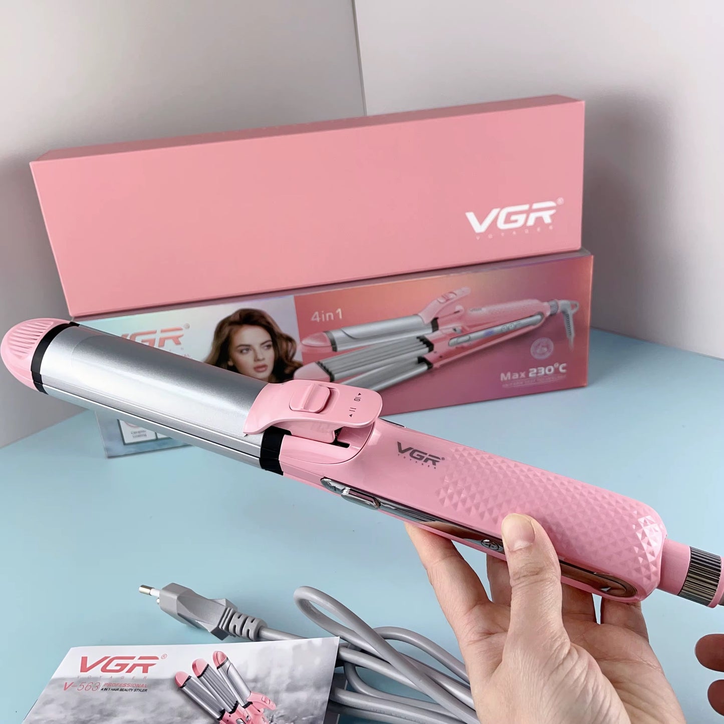 VGR V-563 4-in-1 Professional Hair Beauty Styler – Waves, Curls & More