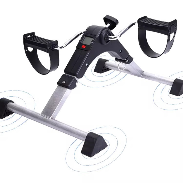 Foldable Mini Pedal Exercise Bike with LCD Display | Home Fitness Leg & Arm Trainer | Portable Cycling Machine