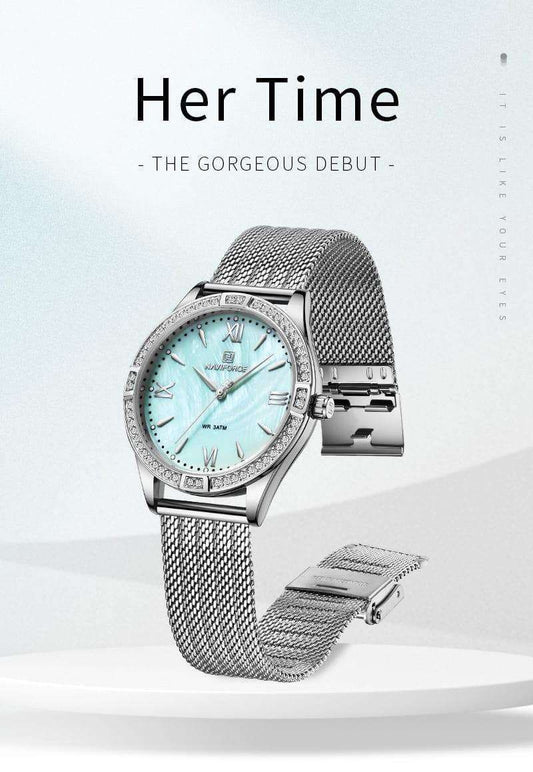 Women's Luxury Crystal Mesh Watch