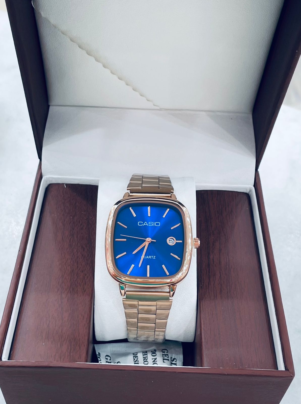 Casio Square Dial Stainless Steel Watch