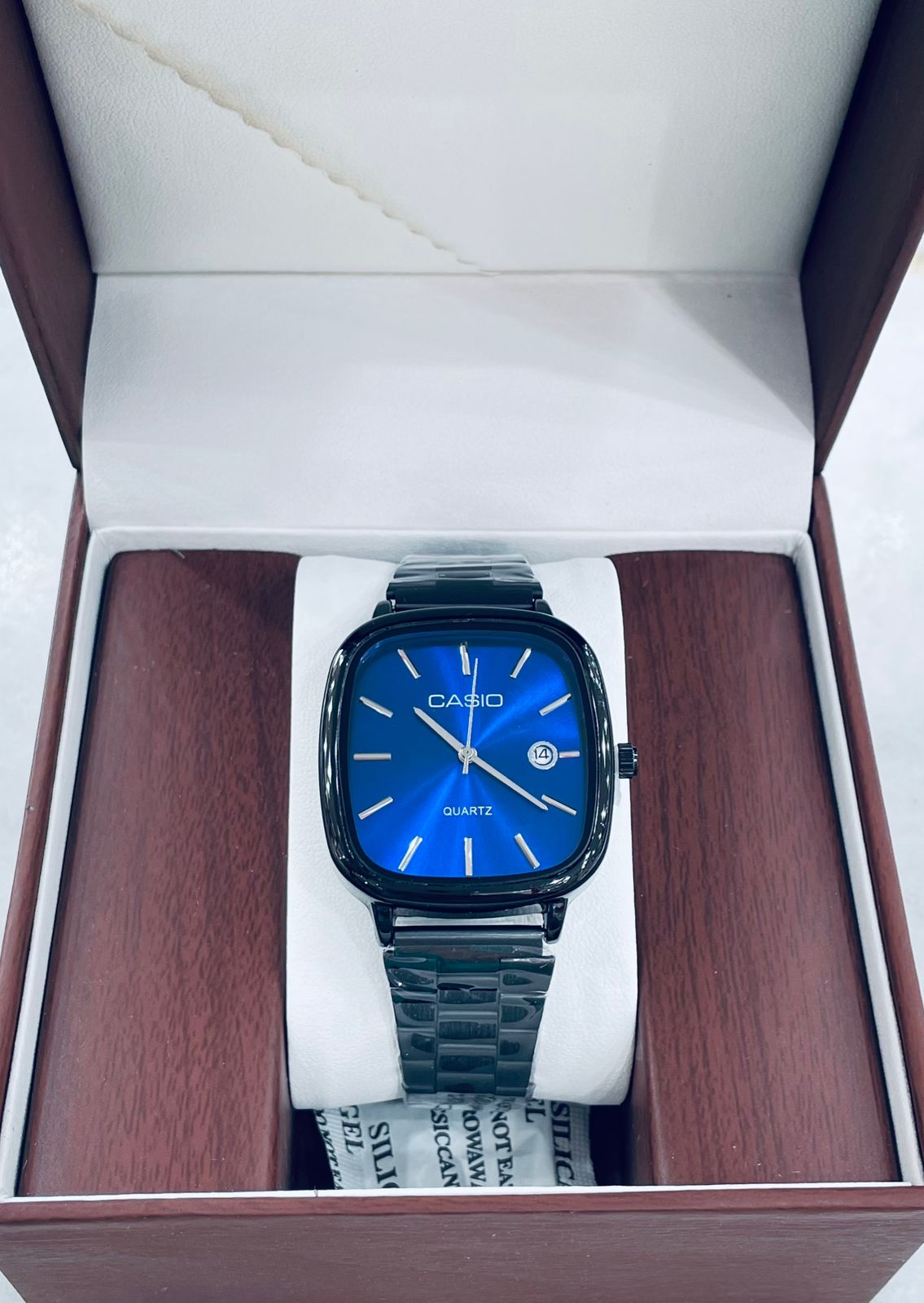 Casio Square Dial Stainless Steel Watch