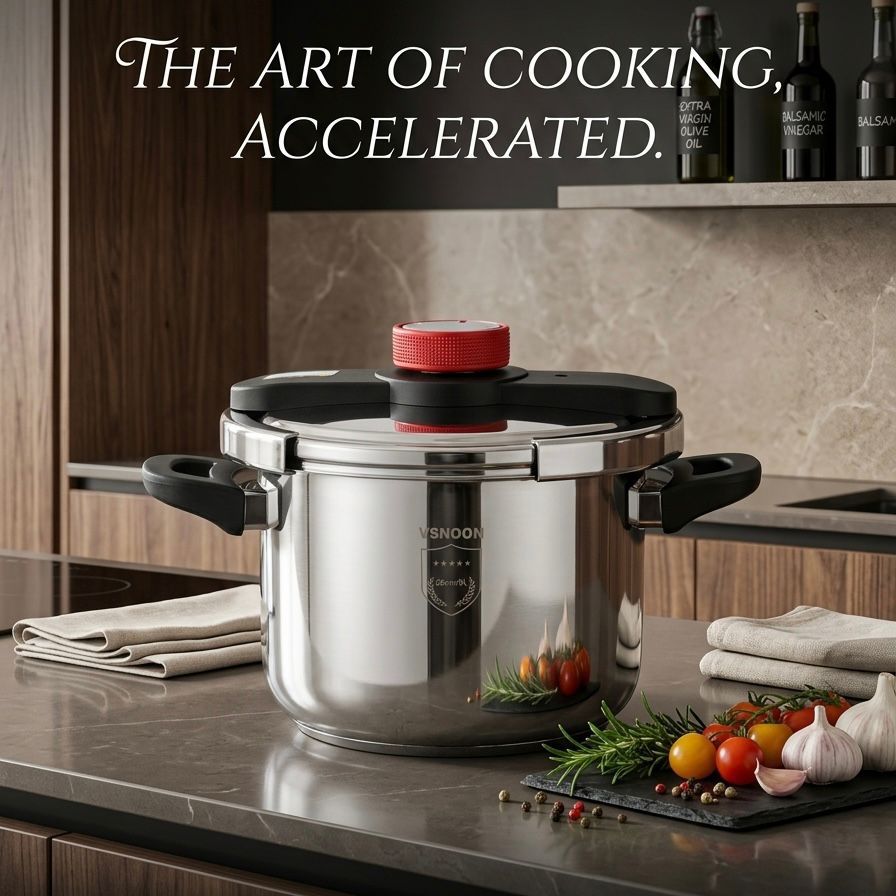 VSNOON Stainless Steel Pressure Cooker